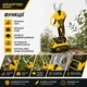 Акумуляторний секатор Krafftec Germany 48V 6Ah професійний садовий інструмент для обрізки гілок з довговічним акумулятором та ергономічною рукояткою - изображение 5