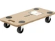 Візок платформа YATO з тримачем 575 x 300 мм на 4 колесах 200 кг YT-37422 - зображення 3
