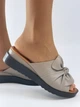 Женские шлепанцы Evromoda 40 (25.5см) Визон 3765 - изображение 5