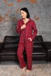 Жіноча бавовняна піжама BOBRAND у червону клітинку - L - изображение 6