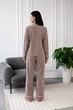 Тепла жіноча піжама BOBRAND на ґудзиках зі штанами - 2XL - зображення 3