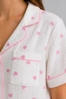 Жіноча муслінова піжама BOBRAND "Little heart" - S - изображение 4