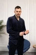 Чоловіча велюрова піжама BOBRAND синій колір - M - изображение 3