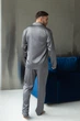 Чоловіча шовкова піжама BOBRAND у кольорі графіт - 2XL - зображення 3