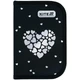 Пенал без наполнения Kite Black&Silver K26-622-5, 1 отделение, 2 отворота для девочки - изображение 1