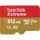 Карта пам'яті SanDisk 512 GB microSDXC UHS-I U3 V30 A2 Extreme (SDSQXAV-512G-GN6MN) - изображение 1