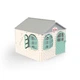 Будинок з шторками DOLONI-TOYS 02550/5 (пластиковий) Бірюзовий з білим - изображение 1