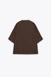 Коричнева сорочка оверсайз Zara 4676/241 - XS - зображення 6