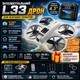 Квадрокоптер L33 с камерой 4K, пультом с экраном, Optical Flow, бесщёточные моторы, FPV 5G Wi-Fi - изображение 9