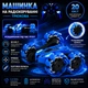 Машинка трюковая на радиоуправлении AToys Explosive Wheel X-360 с раздвижными колесами вращением 360° и световыми эффектами Синяя - изображение 1
