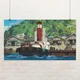 Постер Зі схилів Кокуріко, From Up on Poppy Hill (2011), аніме, маріна, корабель, A1 60×107 см (id6626) - зображення 1