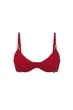Комплект белья: бюстгальтер push-up и трусики стринг Victoria's Secret 80C/M Бордовый (151456) - изображение 3