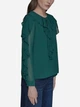 Блузка женская Karl Lagerfeld 7590900 XL Зеленая (1159863502) - изображение 3