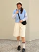 Рубашка женская Uniqlo 491596349 L Голубая (1159863611) - изображение 12