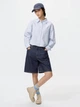 Рубашка женская Uniqlo 491596349 XS Голубая (1159863620) - изображение 17