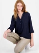 Блузка женская Tommy Hilfiger 618819840 XL Синяя (1159863616) - изображение 3