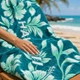 Пляжное полотенце LoveYouHome 75×150 см Гавайи Мятное (ly60221) - изображение 5