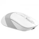 Миша A4Tech Fstyler FB10C, Grayish White, USB, бездротова, оптична, BT+RF (Combo), 1200/1600/2000/2400 dpi, 125 Hz, 4 кнопки, вбудований Li акумулятор - зображення 2