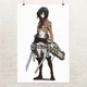 Постер Атака на титанів, Мікаса Аккерман, Attack on Titans, аніме, A3 42×28 см (id0243) - зображення 1