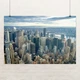 Постер Нью-Йорк, вид с высоты, New York, комнатный декор, A2 40×60 см (id0267) - изображение 1