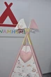 Детский вигвам полный комплект "Феи", игровая палатка-домик для детей, пудровый, 110х110х180 см - изображение 12