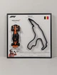 3D Картина На Стіну 25x25 см з Моделлю Bburago McLaren MCL39 Formula One Team в Масштабі 1:43 Переможне Гран-Прі 2025р. для № 81 Oscar Piastri та 3D траса Belgian GP "Circuit de Spa-Francorchamps" / Сезон 2025 / Формула 1 / Оскар Піастрі - изображение 3
