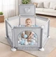 Детский игровой манеж с мелкой сеткой 130×100×65 см - изображение 8