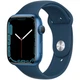 Смарт-годинник Apple Watch Series 7 GPS, 45mm, Blue, Abyss Blue Sport Band (Grade A) - Б/В - зображення 1