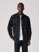 Рубашка вельветовая мужская Levi`s 677331835 XL Черная с белым в клеточку (1159864065) - изображение 1