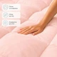 Ковдра літня IDEIA TROPICAL 140х210 см штучний пух легка, гіпоалергенна, полуторна Пудра 000044357 - изображение 7