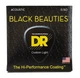 Струни для акустичної гітари DR Strings Black Beauties Acoustic - Custom Light (11-50) - зображення 1