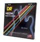 Струны для бас-гитары DR Strings Neon Multi-Color Bass - Medium - 5 String (45-125) - изображение 2