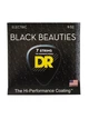Струны для электрогитары DR Strings Black Beauties Electric - Light 7-String (9-52) - изображение 1