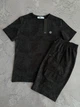 Костюм чоловічий шорти і футболка Stone варьонка чорний XL - зображення 9