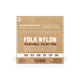 Струны для классической гитары DʼADDARIO EJ34 FOLK NYLON 80/20 Bronze Ball End Black Treble - изображение 2