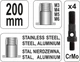 Заклепочник YATO для заклепочных гаек M3-M6 200 мм YT-36140 - изображение 5