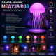 Настольная лампа-ночник в виде медузы с RGB-подсветкой - изображение 3
