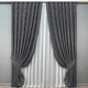 Комплект готових штор VR-Textil Жакард Sultan YL № 1211ш Графітовий 150х270 см 2 шт (33-0045) - зображення 2