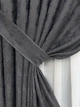 Комплект готових штор VR-Textil Жакард Sultan YL № 1211ш Графітовий 150х270 см 2 шт (33-0045) - зображення 5