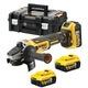 Шлифмашина угловая аккумуляторная DeWalt 18 В XR Li-Ion 125 мм с 3 АКБ 5 А·ч и кейсом DCG405P3 - изображение 1