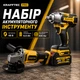 Набір акумуляторного інструменту Krafftec Germany PRO DCF600 20В 2 акумулятори + DCG413 бездротовий шуруповерт кутова шліфмашина для домашніх та професійних робіт з кейсом та зарядним пристроєм - изображение 3