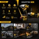Набір акумуляторного інструменту Krafftec Germany PRO DCF600 20В 2 акумулятори + DCG413 бездротовий шуруповерт кутова шліфмашина для домашніх та професійних робіт з кейсом та зарядним пристроєм - изображение 4