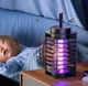 Электрическая ловушка от насекомых Mosquito Control Lamp, лампа от комаров, мошек, мух, низкий уровень шума, безопасна для детей и животных,черная - изображение 10