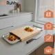 Бамбуковая разделочная доска кухонная Ruhhy с выдвижными контейнерами 40 x 28.5 x 3.5 см (25707) - изображение 5