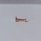Лабрет из титана (штанга 6 мм, камень 2.5 мм) MK1312-6 золотой - изображение 4