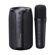 Портативна Bluetooth-колонка ZEALOT S32 10W з бездротовим мікрофоном, SD/USB/AUX, до 10 годин роботи, караоке-набір, чорна - зображення 1