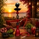 Кальян Hookah Rami Carbon Red Plus высотой 63 см на 1 персону - изображение 1