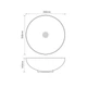 Раковина накладная Mixxus Premium ELLIPSE-0106 MARBLE 390х390х140 мм MP6533 - изображение 2