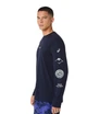 Чоловічий біговий лонгслів ASICS FujiTrail Logo LS Top 2011D525-400 Midnight/Cobalt Burst/Cool Grey M - изображение 4