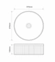Раковина накладная Mixxus Premium WAVE-0102 MARBLE 370х370х130 мм MP6528 - изображение 2